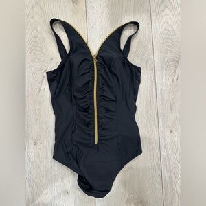 Miraclesuit Black Swimwear with Gold Accent
